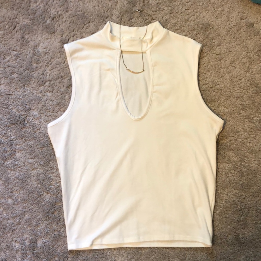 High neck crop top